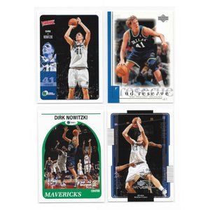 (4) DIRK NOWITZKI Basketball Trading Card Lot Dallas Mavericks NBA Basketball